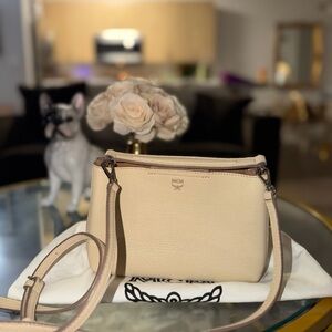 MCM Beige Crossbody Bag mini bag
